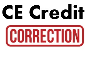 CE Correction Form